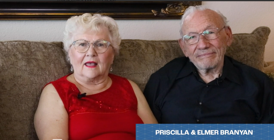 Resident couple: Priscilla and Elmer Branyan